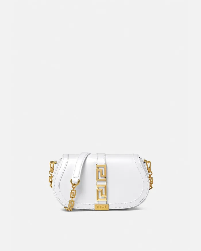 Versace Greca Goddess Shoulder Bag White Women Greca Goddess