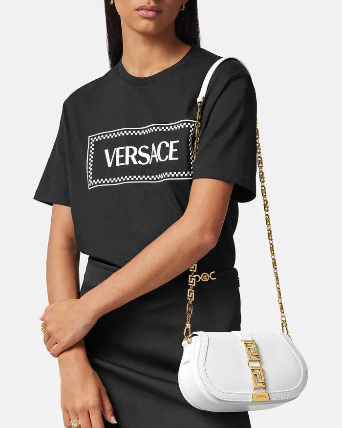 Versace Greca Goddess Shoulder Bag White Women Greca Goddess
