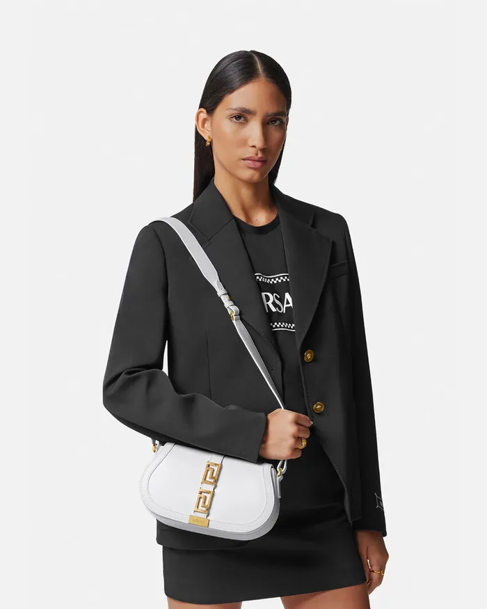 Versace Greca Goddess Shoulder Bag White Women Greca Goddess