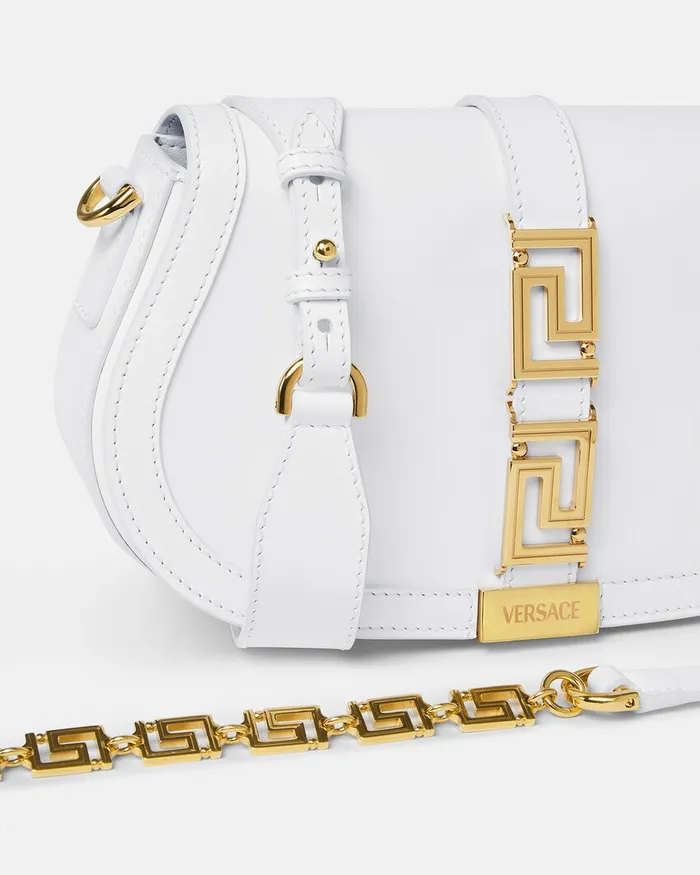 Versace Greca Goddess Shoulder Bag White Women Greca Goddess