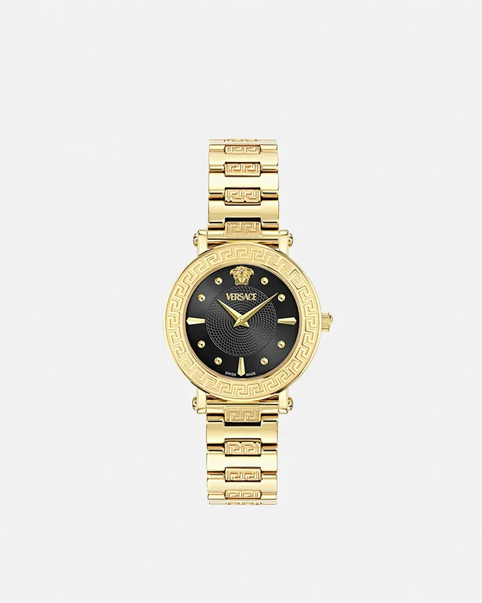 Versace Greca Sphere Watch Gold Women Watches