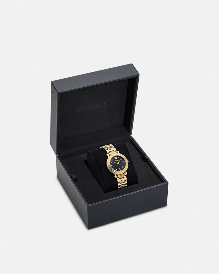 Versace Greca Sphere Watch Gold Women Watches