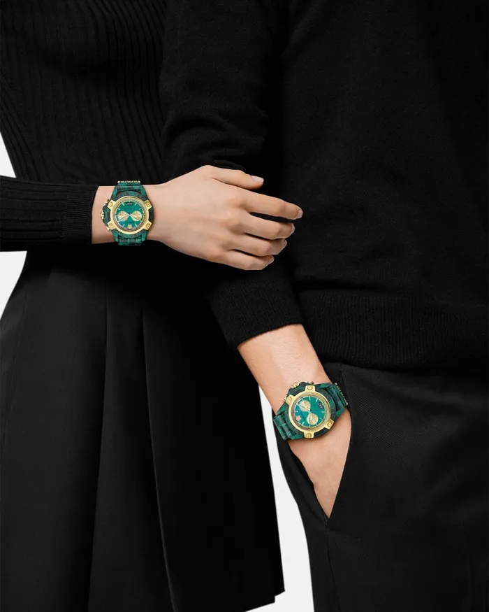 Versace Icon Active Watch Greengold WomenMen Watches