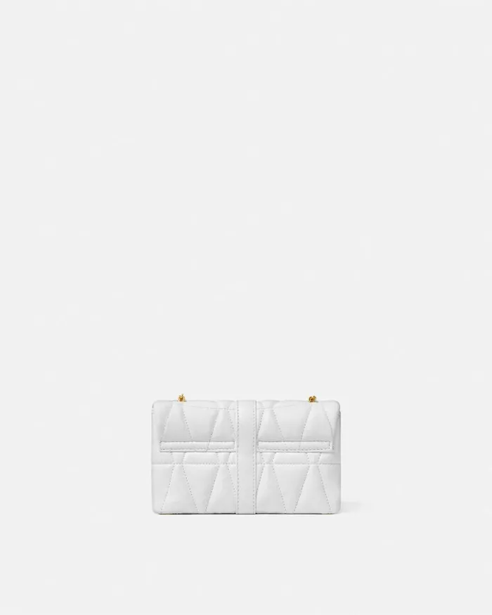 Versace Kleio Quilted Mini Bag White Women Mini Bags and Clutches