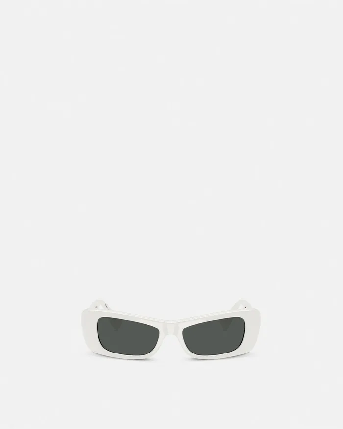 Versace Lens Logo Sunglasses White Women Sunglasses