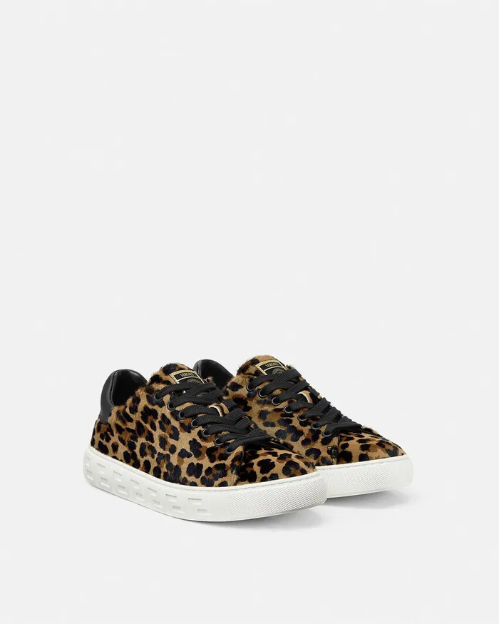 Versace Leopard Greca Sneakers Animalier Women Sneakers