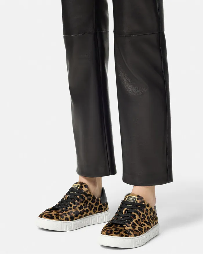Versace Leopard Greca Sneakers Animalier Women Sneakers