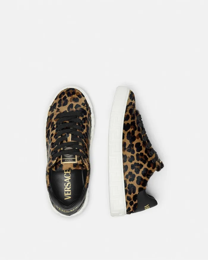 Versace Leopard Greca Sneakers Animalier Women Sneakers