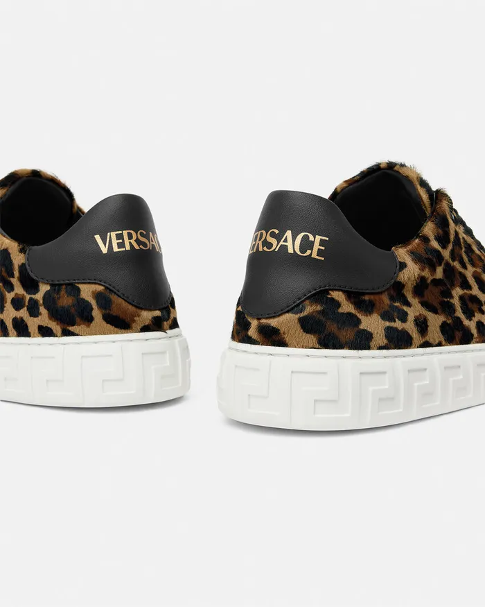Versace Leopard Greca Sneakers Animalier Women Sneakers