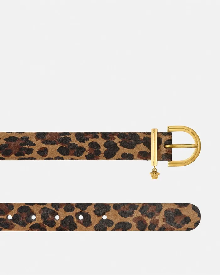 Versace Leopard Medusa 03995 Belt 12034 Animalier Women Belts