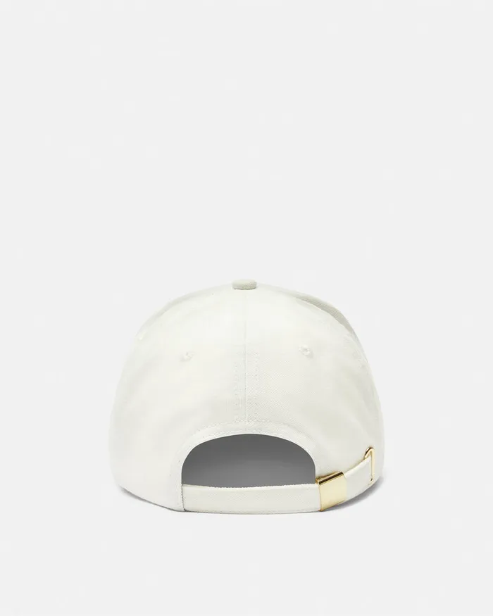 Versace Logo Baseball Cap Whiteprint WomenMen Jeans Couture