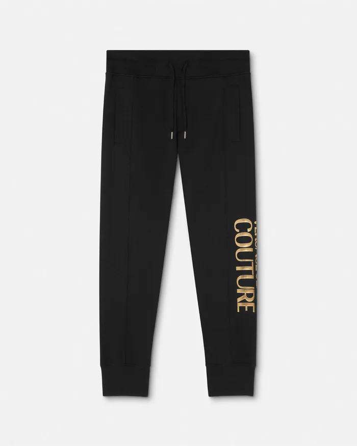 Versace Logo Sweatpants Blackgold Men Jeans Couture