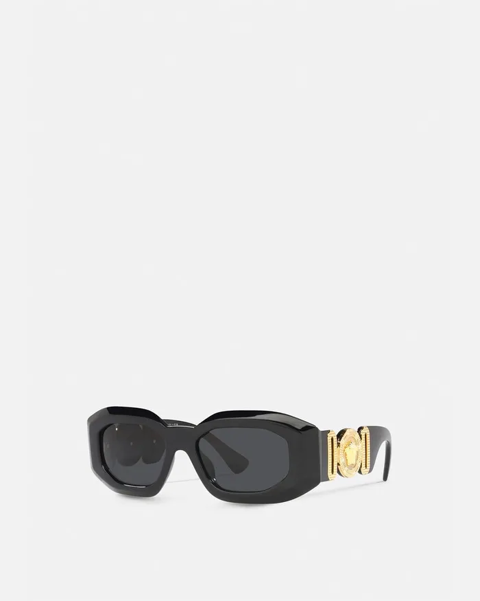 Versace Maxi Medusa Biggie Sunglasses Blackgold MenWomen Sunglasses