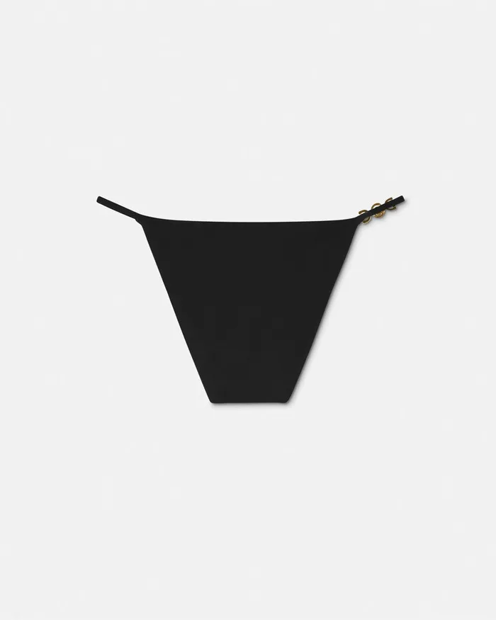 Versace Medusa 03995 Bikini Bottoms Black Women Swimwear