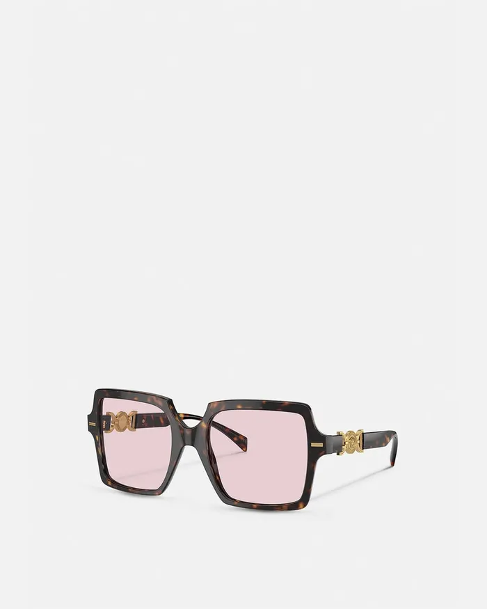 Versace Medusa 03995 Butterfly Sunglasses Havana Women Sunglasses