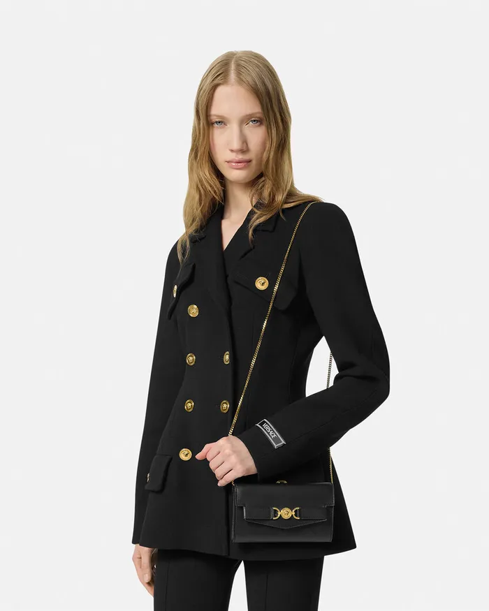 Versace Medusa 03995 Clutch Blackgold Women Mini Bags and Clutches