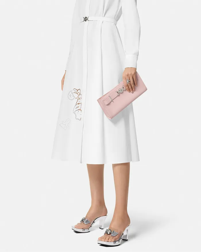 Versace Medusa 03995 Clutch Light Pink Women Mini Bags and Clutches