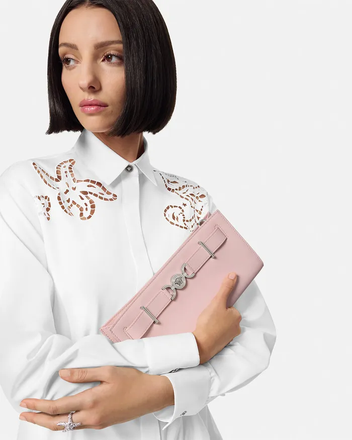 Versace Medusa 03995 Clutch Light Pink Women Mini Bags and Clutches