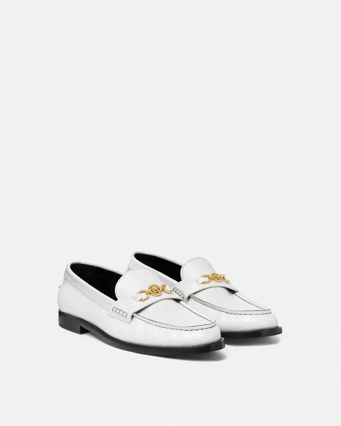 Versace Medusa 03995 Loafers White Women Loafers and Flats