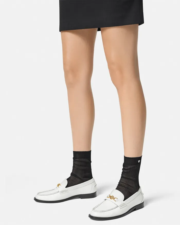 Versace Medusa 03995 Loafers White Women Loafers and Flats