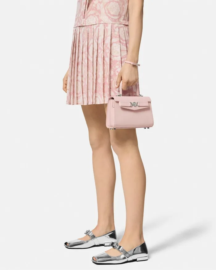 Versace Medusa 03995 Small Handbag Light Pink Women Top Handle