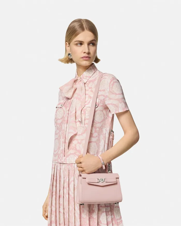 Versace Medusa 03995 Small Handbag Light Pink Women Top Handle