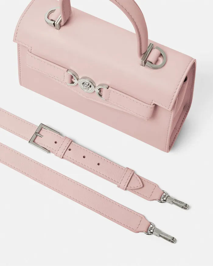 Versace Medusa 03995 Small Handbag Light Pink Women Top Handle