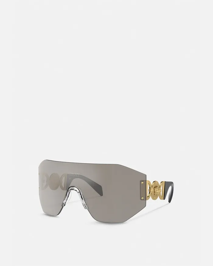Versace Medusa Biggie Mask Sunglasses Havana Women Sunglasses