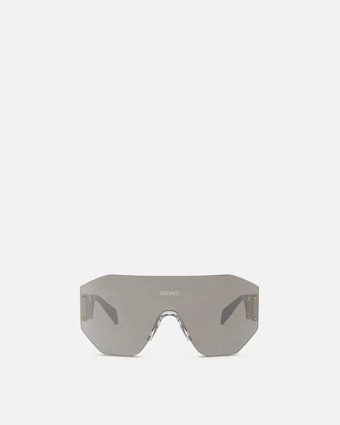 Versace Medusa Biggie Mask Sunglasses Havana Women Sunglasses
