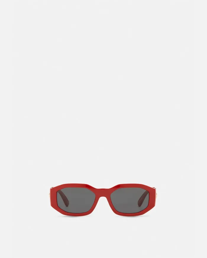 Versace Medusa Biggie Sunglasses Red WomenMen Sunglasses