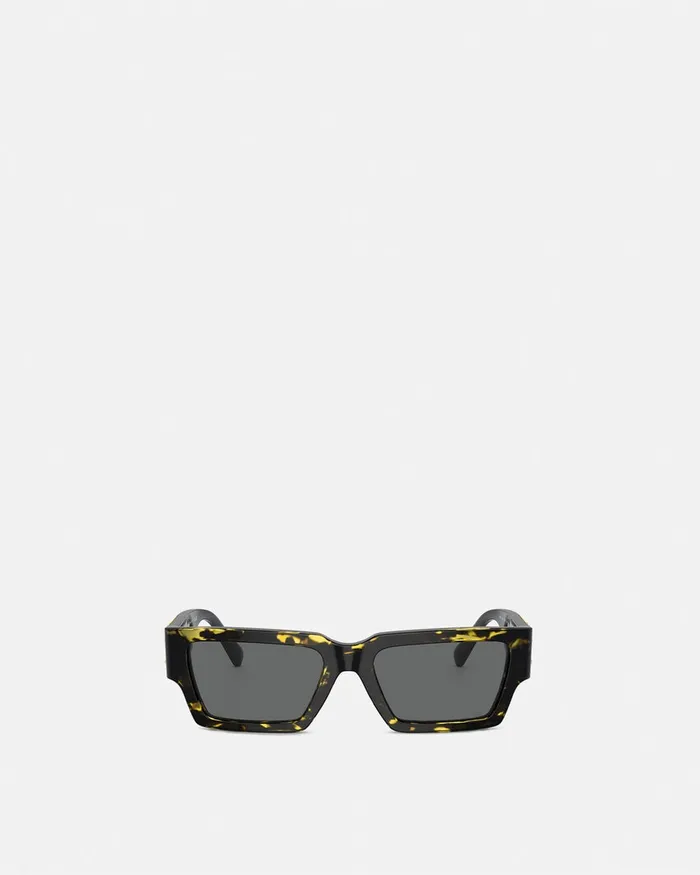 Versace Medusa Deco Sunglasses Havana WomenMen Sunglasses