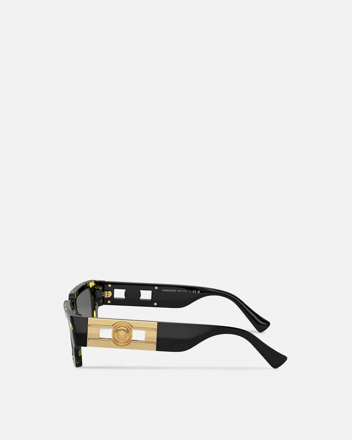 Versace Medusa Deco Sunglasses Havana WomenMen Sunglasses