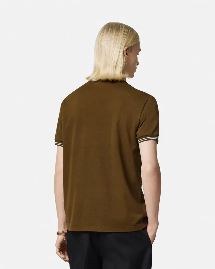 Versace Medusa Polo Shirt Green Men TShirts and Polos