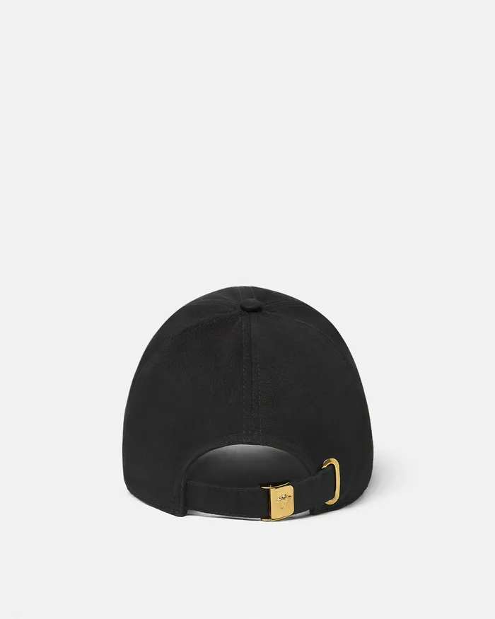 Versace Pride Embroidered Logo Baseball Cap Black WomenMen Hats and Caps