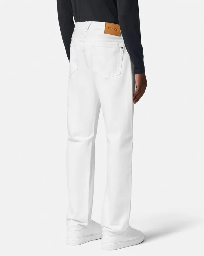 Versace RegularFit Jeans White Men Pants and Shorts