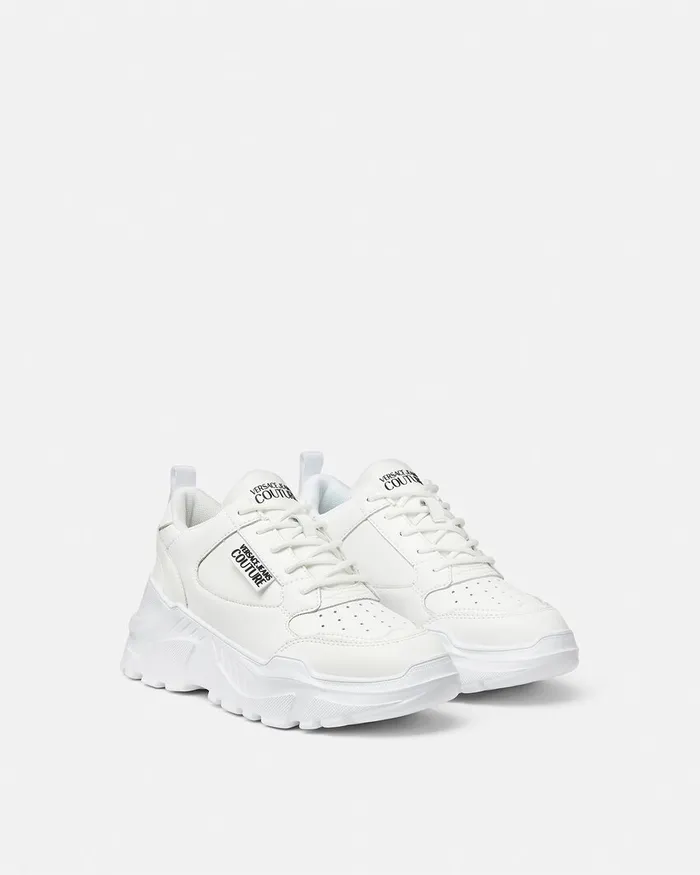Versace Speedtrack Sneakers Whiteprint Women Jeans Couture
