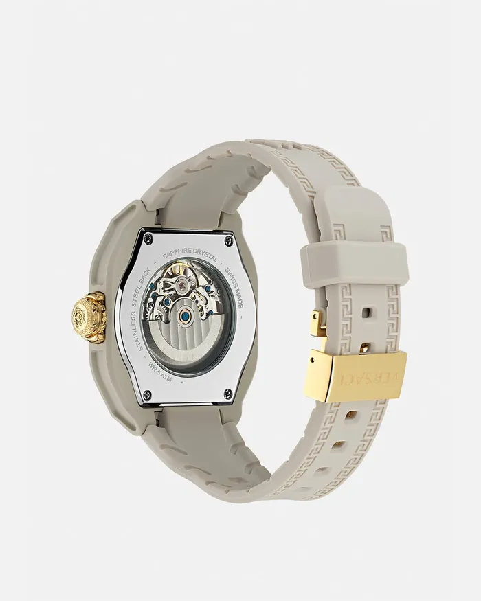 Versace VLegend Skeleton Watch Beige WomenMen Watches