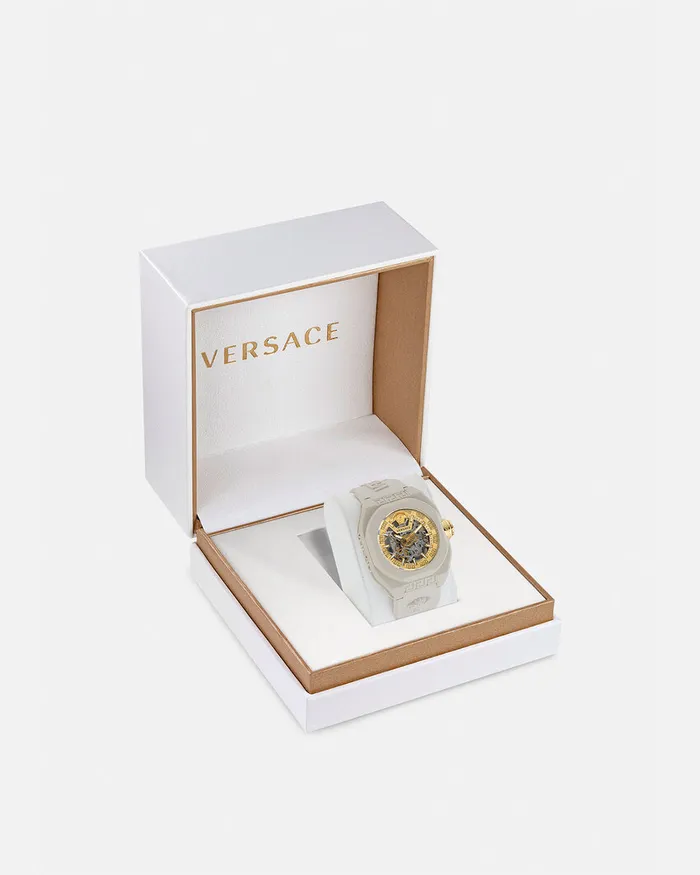 Versace VLegend Skeleton Watch Beige WomenMen Watches