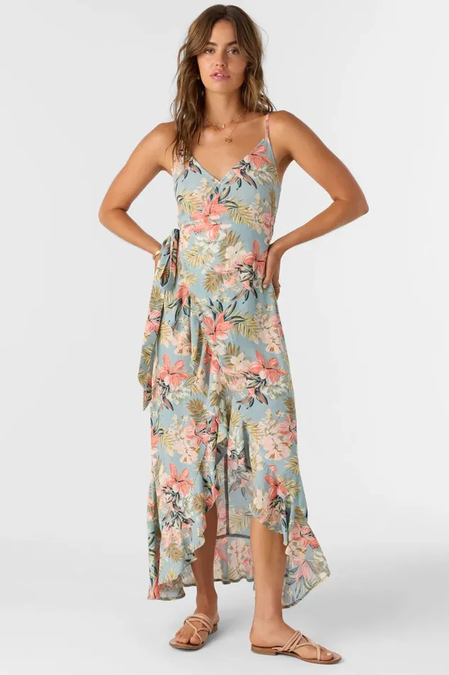 VIOLA PUNTA TROPICAL WRAP MAXI DRESS Women O039NEILL Clothing