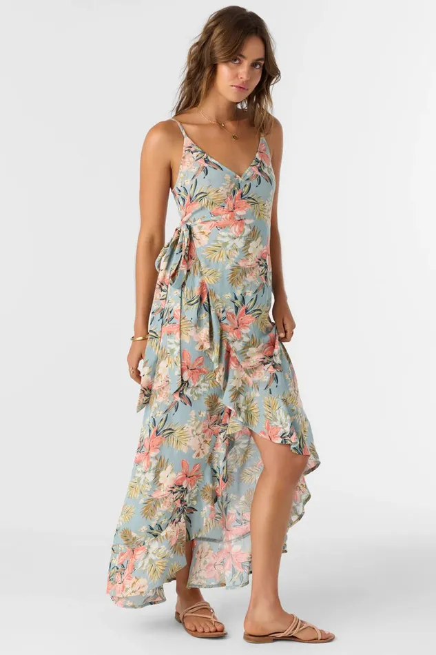 VIOLA PUNTA TROPICAL WRAP MAXI DRESS Women O039NEILL Clothing