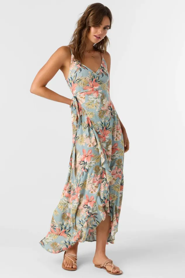 VIOLA PUNTA TROPICAL WRAP MAXI DRESS Women O039NEILL Clothing