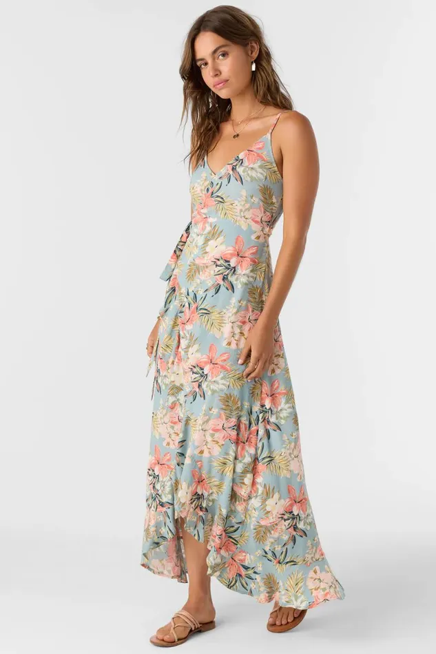 VIOLA PUNTA TROPICAL WRAP MAXI DRESS Women O039NEILL Clothing