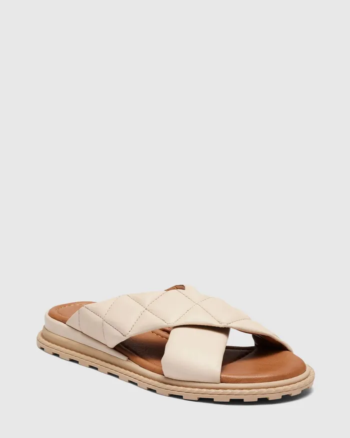 VIOLETTE BONE Flatform Leather Sandals NOVO Shoes Women