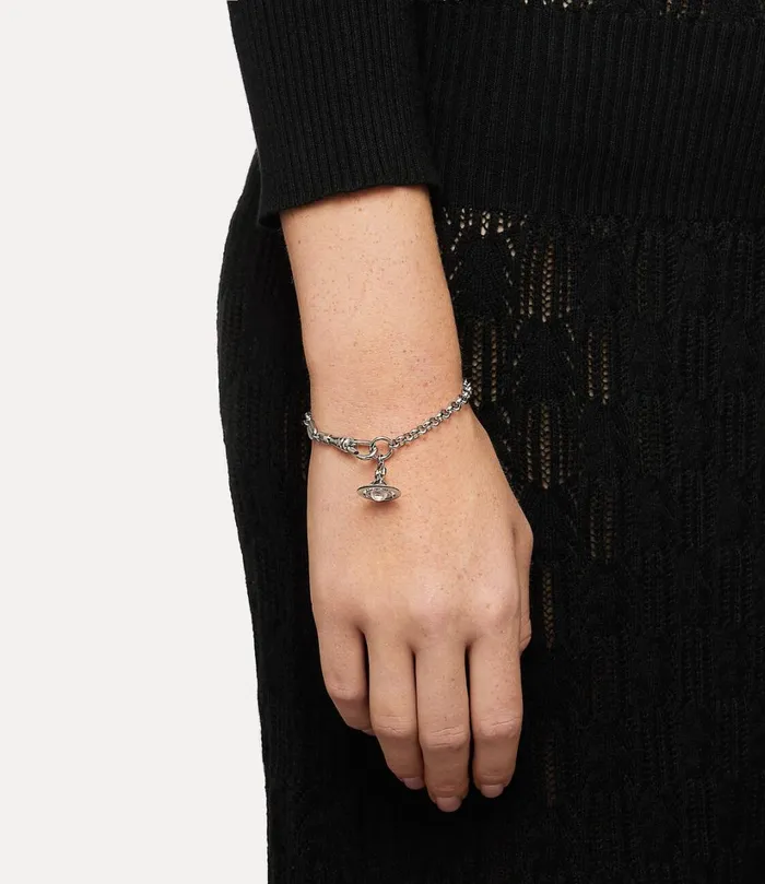 Vivienne Westwood Bracelets WomenMen New Petite Orb Bracelet Platinum