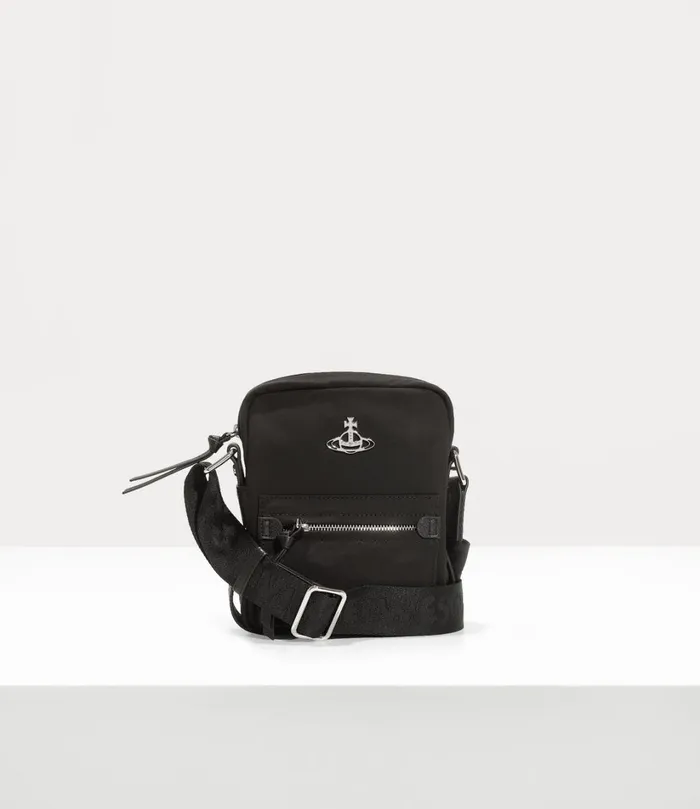 Vivienne Westwood Crossbody Bags MenWomen Small Jackson Crossbody Satchel Black