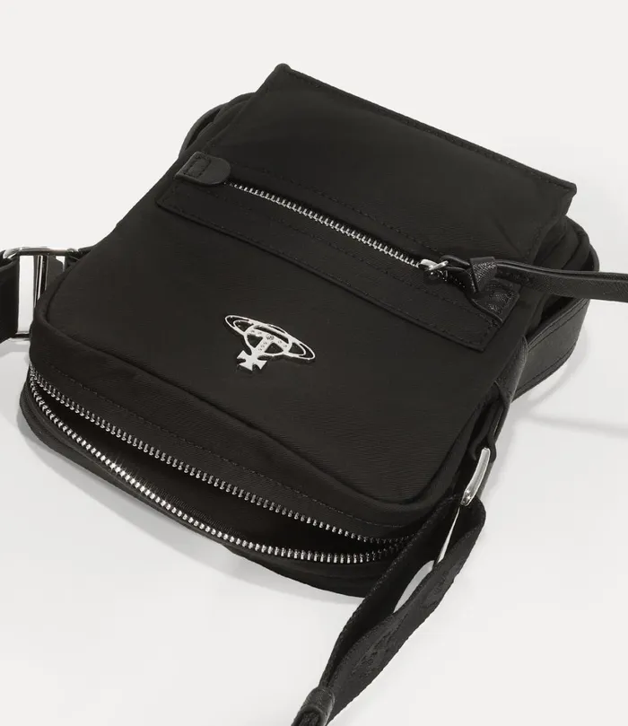 Vivienne Westwood Crossbody Bags MenWomen Small Jackson Crossbody Satchel Black