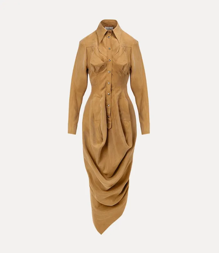 Vivienne Westwood Dresses Women Fire Dress Camel