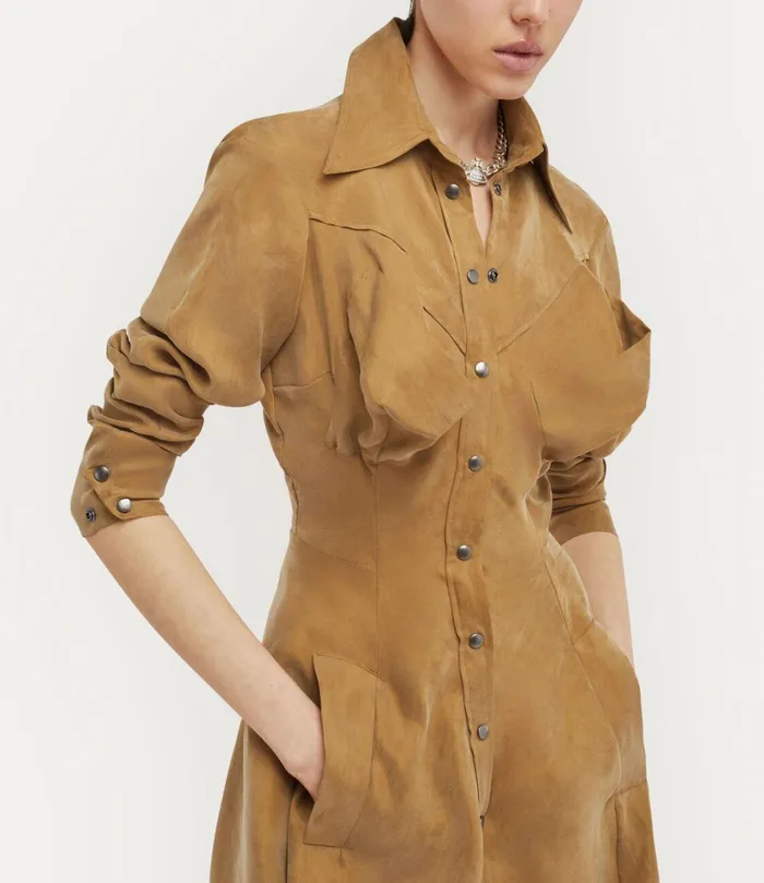 Vivienne Westwood Dresses Women Fire Dress Camel