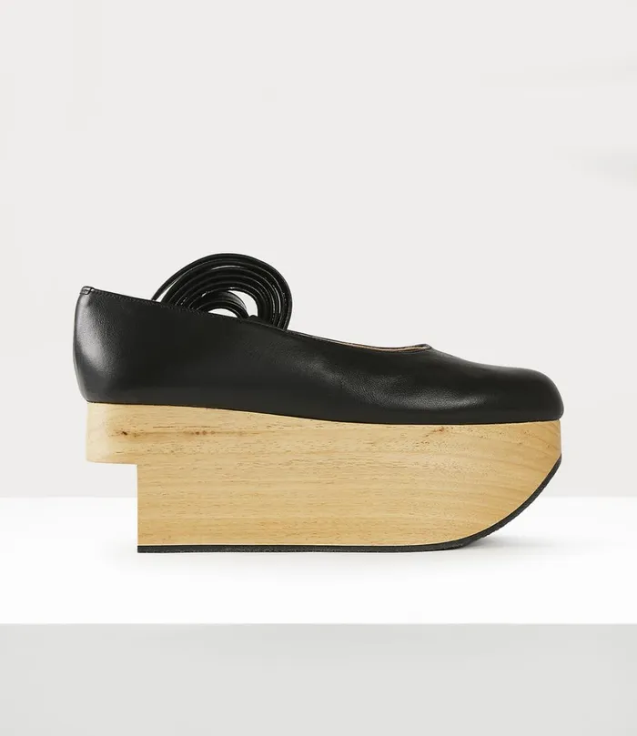 Vivienne Westwood Flats Women Rocking Horse Ballerina Shoe Black