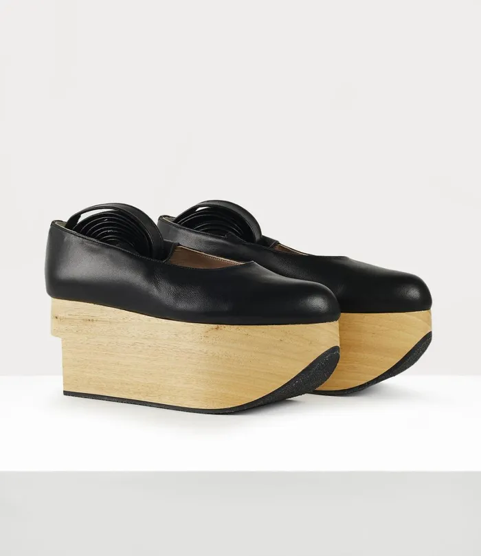 Vivienne Westwood Flats Women Rocking Horse Ballerina Shoe Black